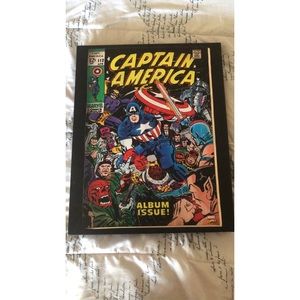Captain America Comic Book Cover Wall Art